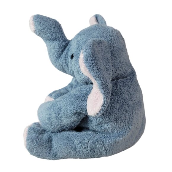 VTG Ty Pluffies Winks Elephant Plush Gray 10" Stitched Eyes Pink Ears Flop 2002 - Picture 5 of 12
